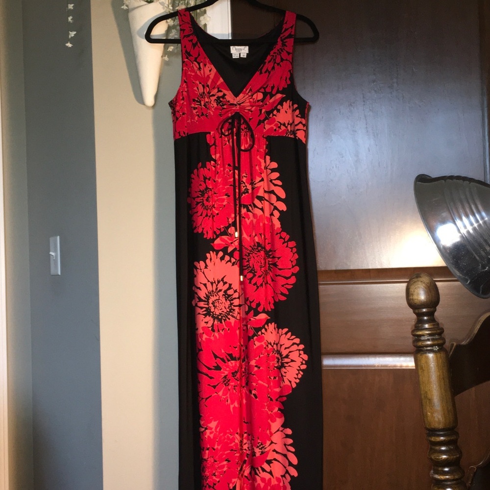 Retro Maggie Lawrence Floral Maxi Dress